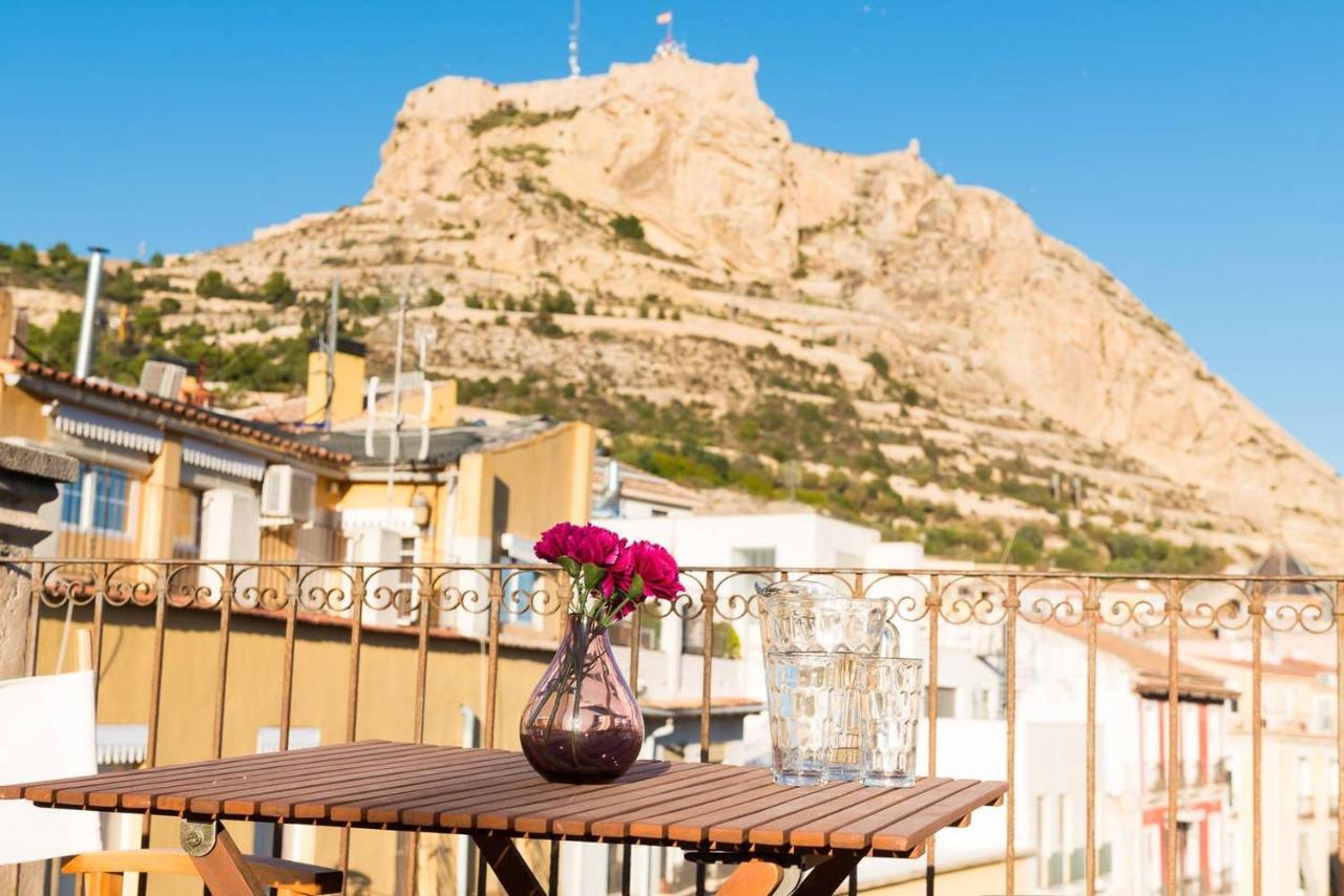 Alc - Stylish Studio With Fantastic Terrace, Old Town Alicante Exterior foto