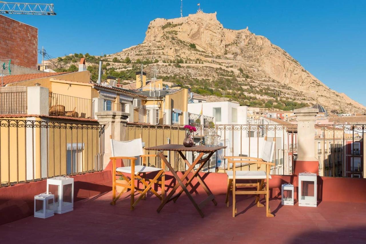 Alc - Stylish Studio With Fantastic Terrace, Old Town Alicante Exterior foto