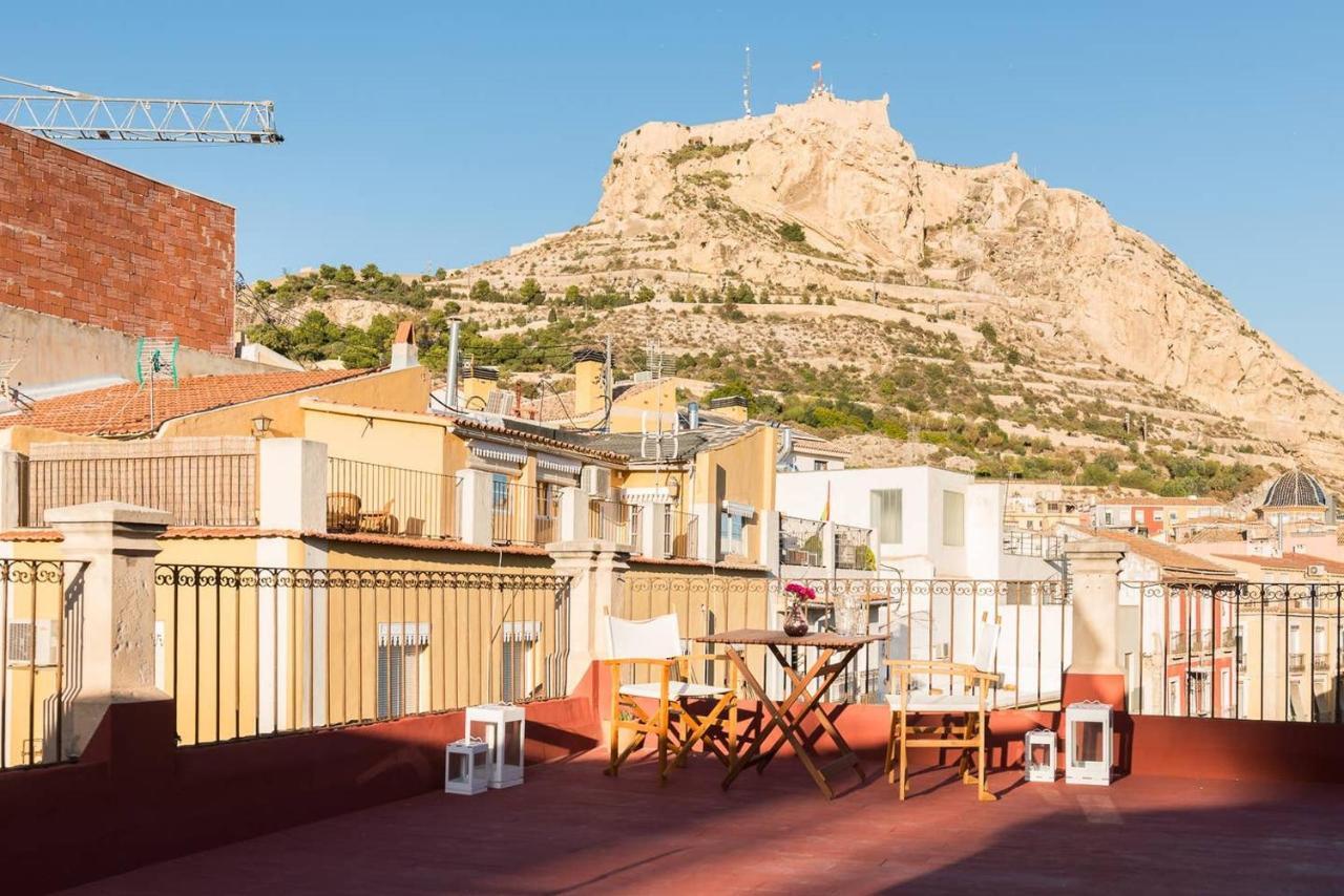 Alc - Stylish Studio With Fantastic Terrace, Old Town Alicante Exterior foto